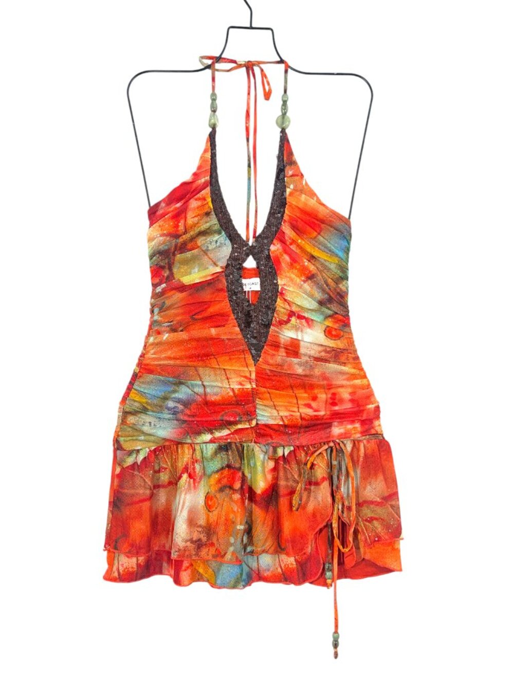 Outcast Mutia Mini Dress Pila Medium New $109